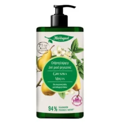 Herbapol, odprężający żel pod prysznic, gruszka-mięta, 740 ml