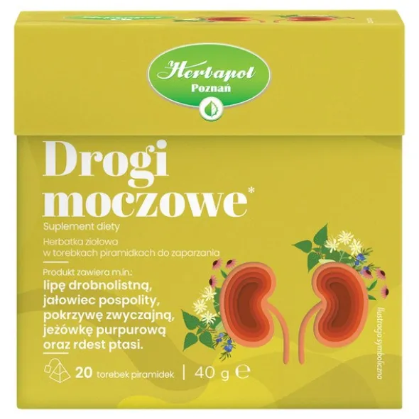 Herbapol Poznań, Drogi moczowe, herbatka ziołowa, saszetki, 2 g x 20 szt.