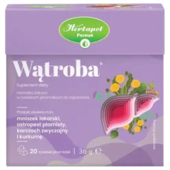 Herbapol Poznań, Wątroba, herbatka ziołowa, saszetki, 1,8 g x 20 szt.