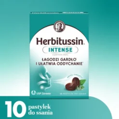 Herbitussin Intense, pastylki do ssania, 10 szt.