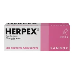 Herpex, 50 mg/g, krem, 2 g (tuba)