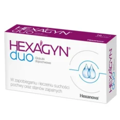 Hexagyn duo, globulki dopochwowe, 10 szt.