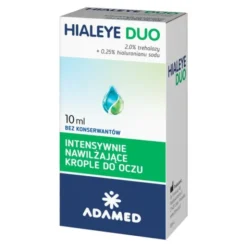 Hialeye Duo, intensywnie nawilżające krople do oczu, 10 ml