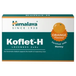 Himalaya Koflet-H, pastylki do ssania, smak pomarańczowy, 12 szt.