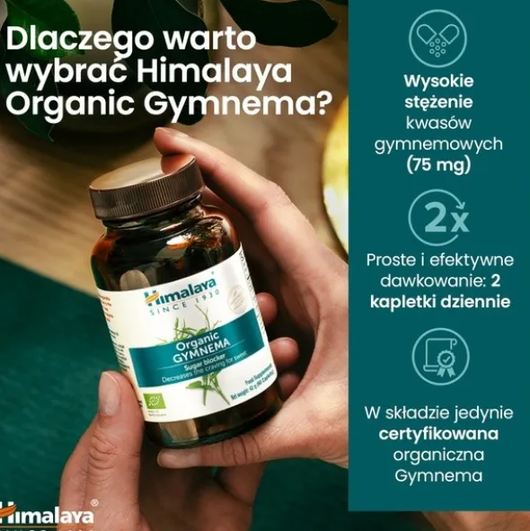 Himalaya Organic Gymnema, tabletki, 60 szt.