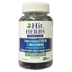 Hit Herbs Premium Nervosol Sen z melatoniną, żelki, 30 szt