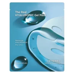 Holika Holika The Real Gel Mask Hyaluronic, hydrożelowa maska całonocna dla suchej i odwodnionej skóry, 35 g