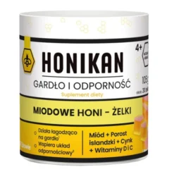 Honikan Gardło i Odporność Miodowe Honi - Żelki, 105 g (ok. 30 szt.)