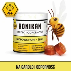 Honikan Gardło i Odporność Miodowe Honi - Żelki, 105 g (ok. 30 szt.)