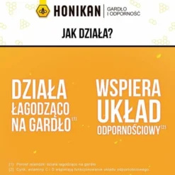Honikan Gardło i Odporność Miodowe Honi - Żelki, 105 g (ok. 30 szt.)