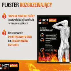 Hot Plast Forte, plaster rozgrzewający, 12 x 18 cm, 1 szt.