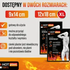 Hot Plast Forte, plaster rozgrzewający, 9 x 14 cm, 1 szt.