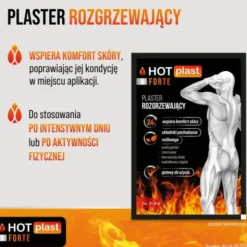 Hot Plast Forte, plaster rozgrzewający, 9 x 14 cm, 1 szt.