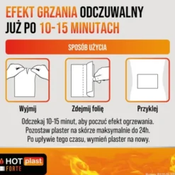 Hot Plast Forte, plaster rozgrzewający, 9 x 14 cm, 1 szt.