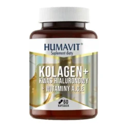 Humavit Kolagen + Kwas hialuronowy + Witaminy A,C,E, kapsułki, 60 szt.