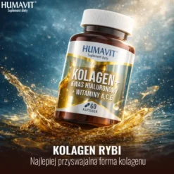 Humavit Kolagen + Kwas hialuronowy + Witaminy A,C,E, kapsułki, 60 szt.