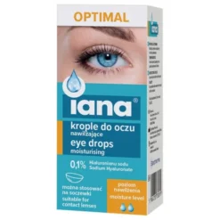 Iana, nawilżające krople do oczu, 0,1% HA, 10 ml