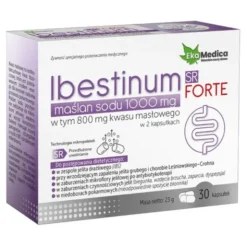 Ibestinum Forte SR, Maślan sodu 1000 mg, kapsułki, 30 szt.