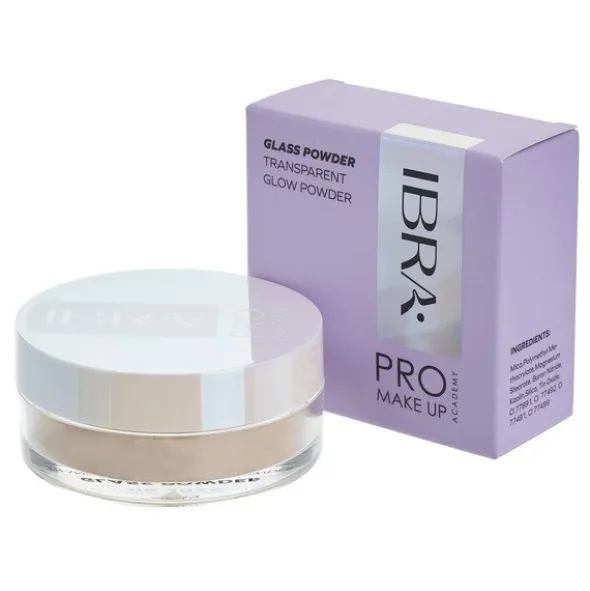 Ibra Glass Powder Pro Makeup Academy, transparentny puder rozświetlający, 5 g