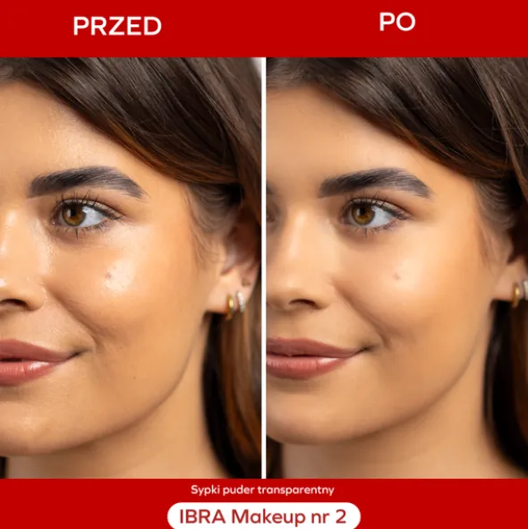 Ibra, sypki puder transparentny, nr 2, 12 g