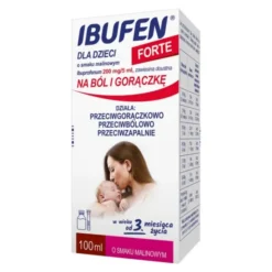 Ibufen dla dzieci FORTE o smaku malinowym, 200 mg/5 ml, zawiesina doustna, 100 ml