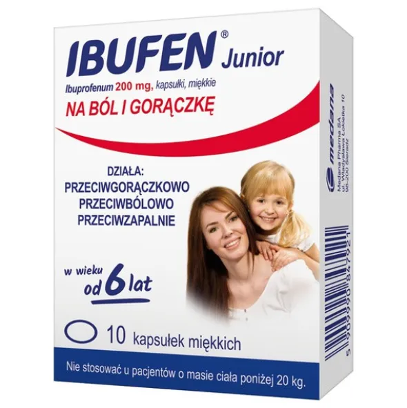 Ibufen Junior, 200 mg, kapsułki miękkie, 10 szt.