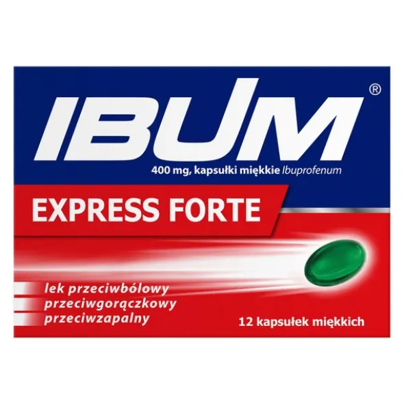 Ibum Express Forte, 400 mg, kapsułki miękkie, 12 szt.