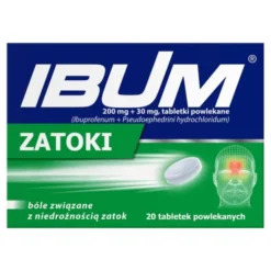 Ibum Zatoki, 200 mg + 30 mg, tabletki powlekane, 20 szt.