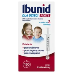 Ibunid dla dzieci Forte, 200 mg/5ml, zawiesina doustna, 150 ml