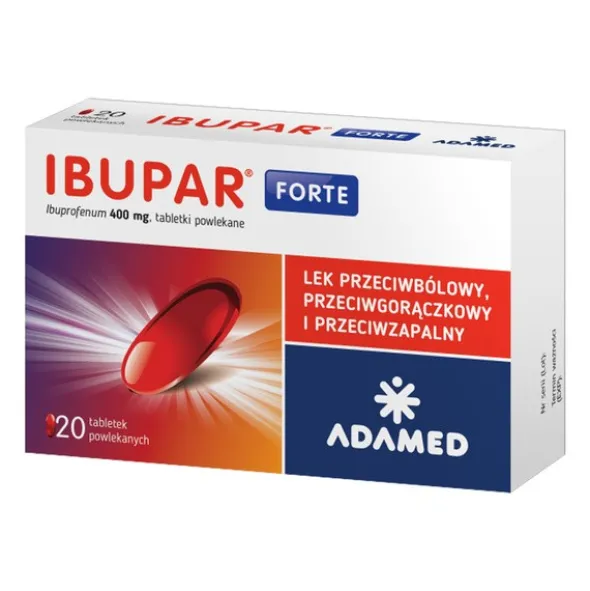 Ibupar forte, 400 mg, tabletki powlekane, 20 szt.
