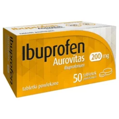 Ibuprofen Aurovitas, 200 mg, tabletki powlekane, 50 szt.