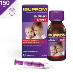 Ibuprom dla Dzieci Forte, 200 mg/5 ml, zawiesina doustna, 150 ml