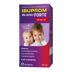 Ibuprom dla Dzieci Forte, 200 mg/5 ml, zawiesina doustna, 150 ml