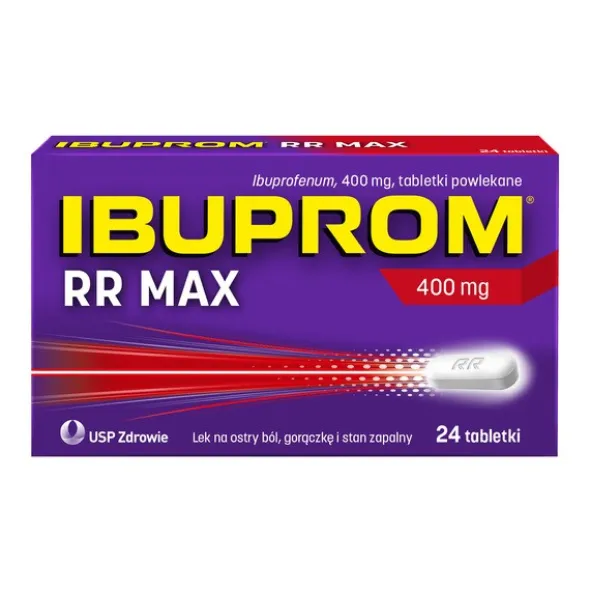 Ibuprom RR Max, 400 mg, tabletki powlekane, 24 szt. (2 x 12 szt.)