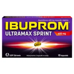 Ibuprom Ultramax Sprint, 600 mg, kapsułki miękkie, 10 szt.