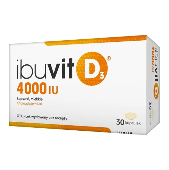 Ibuvit D3 4000 IU, 4000 IU, kapsułki miękkie, 30 szt.