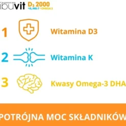 Ibuvit D3 2000+K2 MK-7 Omega 3, kapsułki, 30 szt.