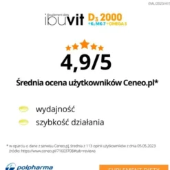 Ibuvit D3 2000+K2 MK-7 Omega 3, kapsułki, 30 szt.