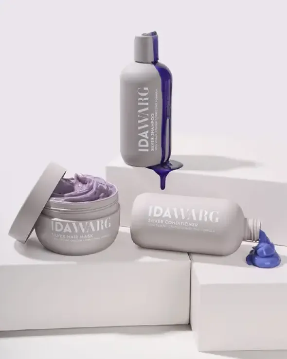 Ida Warg, Silver, Maska ochładzająca kolor włosów, 300 ml