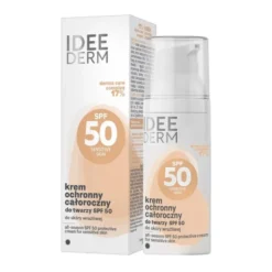 Idee Derm, całoroczny krem ochronny SPF50 do skóry wrażliwej, 50 ml