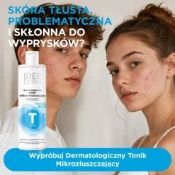 Idee Derm, dermatologiczny tonik mikrozłuszczający, 220 ml