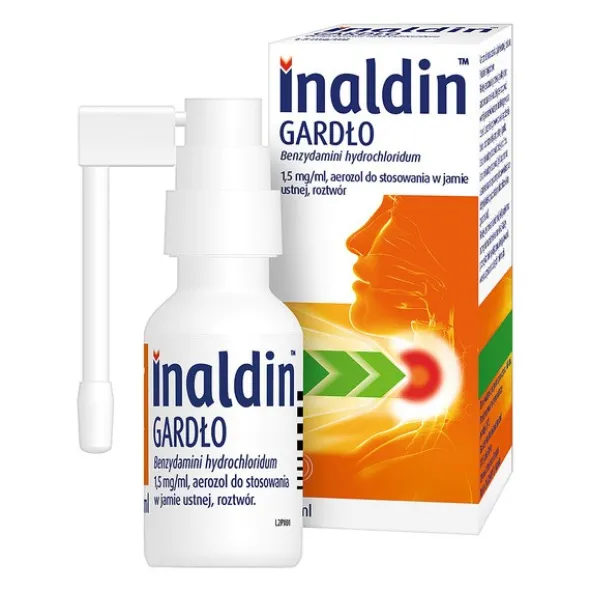 Inaldin Gardło, 1,5 mg/ml, aerozol do stosowania w jamie ustnej, 30 ml