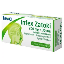 Infex Zatoki, 200 mg + 30 mg, tabletki powlekane, 24 szt.