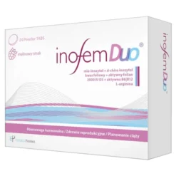 Inofem Duo, tabletki, smak malinowy, 24 szt.