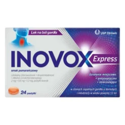 Inovox Express, pastylki twarde, smak pomarańczowy, 24 szt.