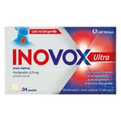 INOVOX Ultra smak miętowy (Ultravox), 8,75 mg, pastylki twarde, 24 szt.