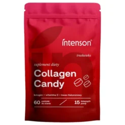 Intenson Collagen Candy, tabletki, smak truskawkowy, 60 szt.