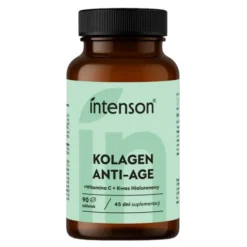 Intenson Kolagen ANTI-AGE + kwas hialuronowy + witamina C, tabletki, 90 szt.