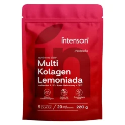 Intenson Multi Kolagen Lemoniada, proszek, smak truskawkowy, 220 g