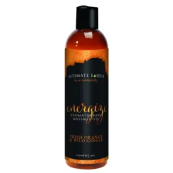Intimate Earth Energize Aromatherapy Massage Oil, olejek do masażu, 120 ml